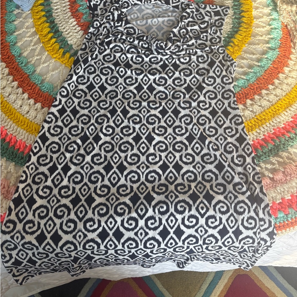 Tommy Bahama Black and White Patterned dress